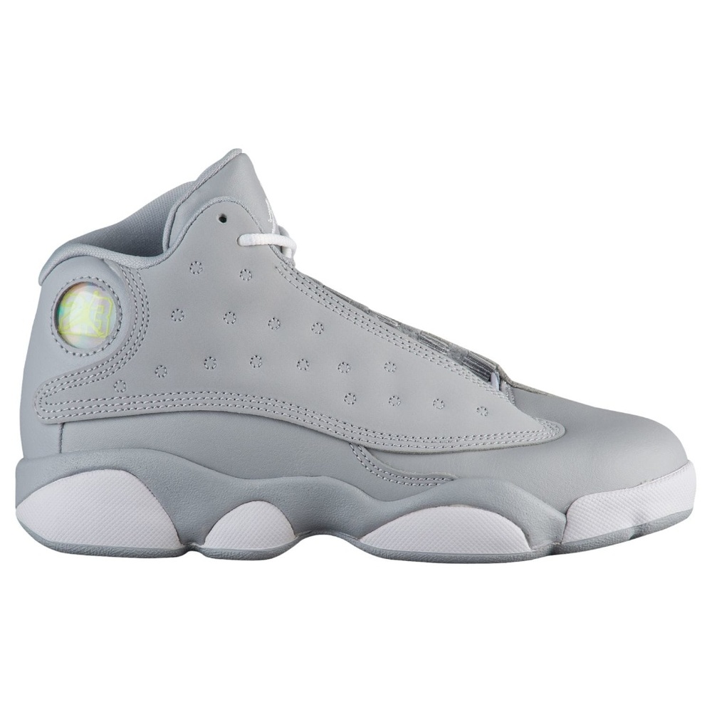 Jordan Retro 13 Girls' Preschool Wolf Grey/White